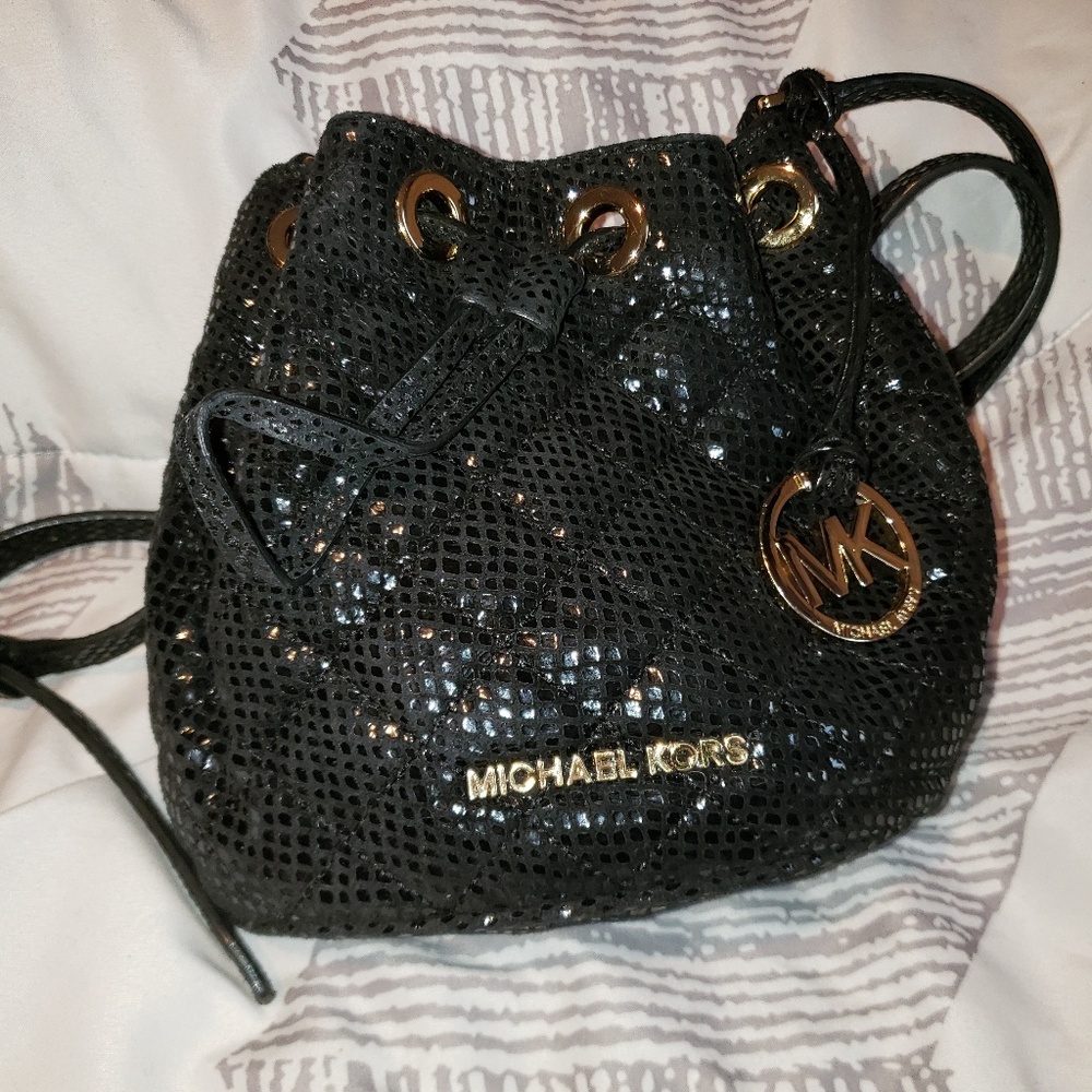 Limited edition sparkly black Michael Kors bag